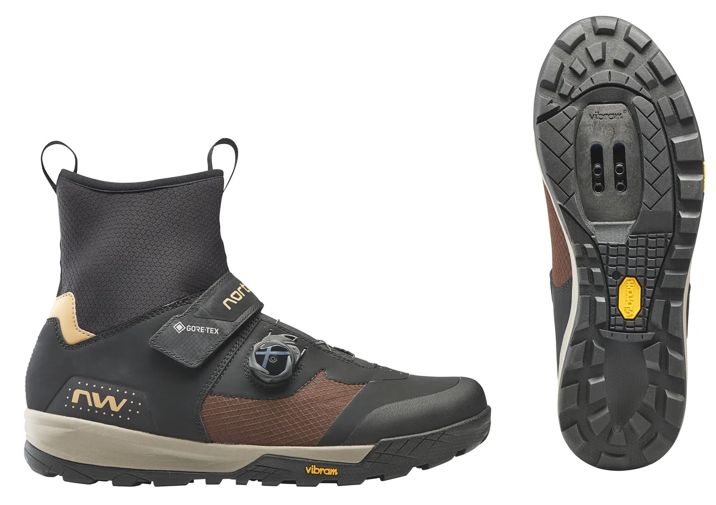 Northwave KingRock Plus GTX Vintersko, Sort/gul Northwave KingRock Plus GTX Vintersko, Sort/gul