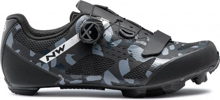 Northwave Razer MTB Sko Med Skruspenne /Camo, Grå/svart