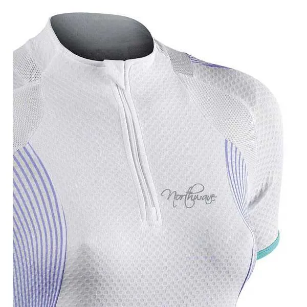 Northwave Vitamin Kort Ermet Trøye, White / purple, M Northwave Vitamin Kort Ermet Trøye, White / purple, M