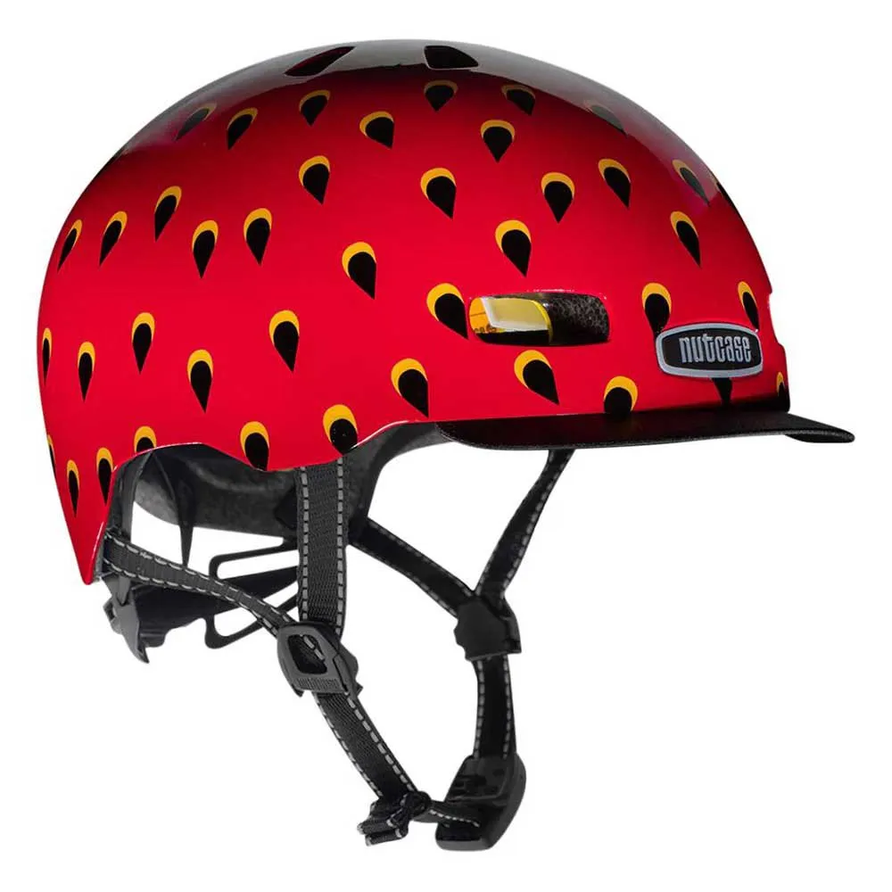 Nutcase Little Nutty Very Berry Mips Juniorhjelm, Red / black Nutcase Little Nutty Very Berry Mips Juniorhjelm, Red / black