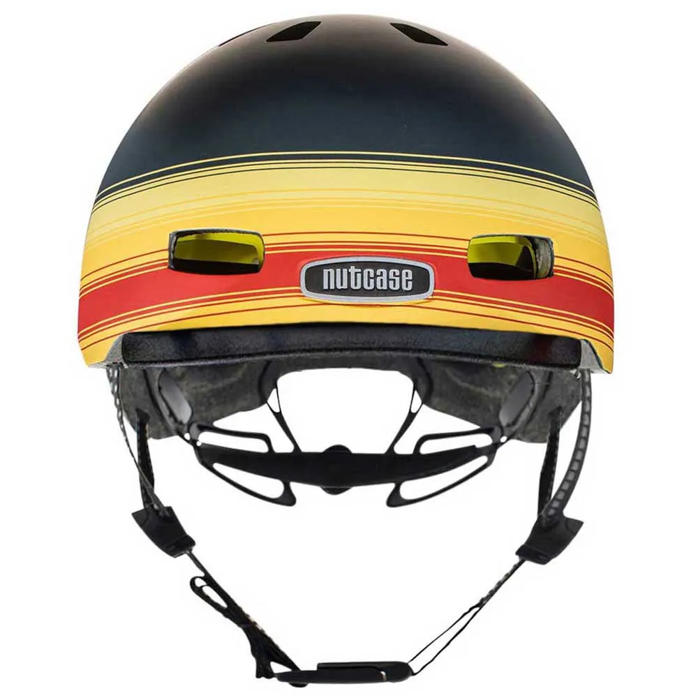 Nutcase Street Dipinto Mips Byhjelm, Blue / yellow / red