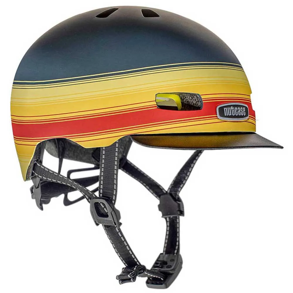 Nutcase Street Dipinto Mips Byhjelm, Blue / yellow / red