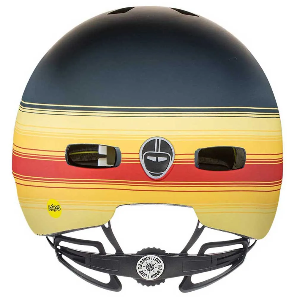 Nutcase Street Dipinto Mips Byhjelm, Blue / yellow / red