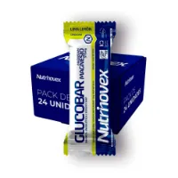 Nutrinovex Glucobar Energibar Boks Sitron & Lime 35g 24 Enheter