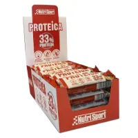 NutriSport Boks Med Proteinbarer 33 % Protein Sjokolade Cookie 44g 24 Enheter