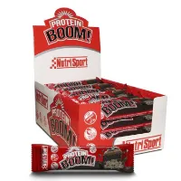 NutriSport Boom Proteinbarerboks Sjokoladefudgekake 49g 24 Enheter NutriSport Boom Proteinbarerboks Sjokoladefudgekake 49g 24 Enheter