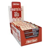 NutriSport Eske Med Proteinbarer 33 % Protein Vanilje Og Kjeks 44g 24 Enheter