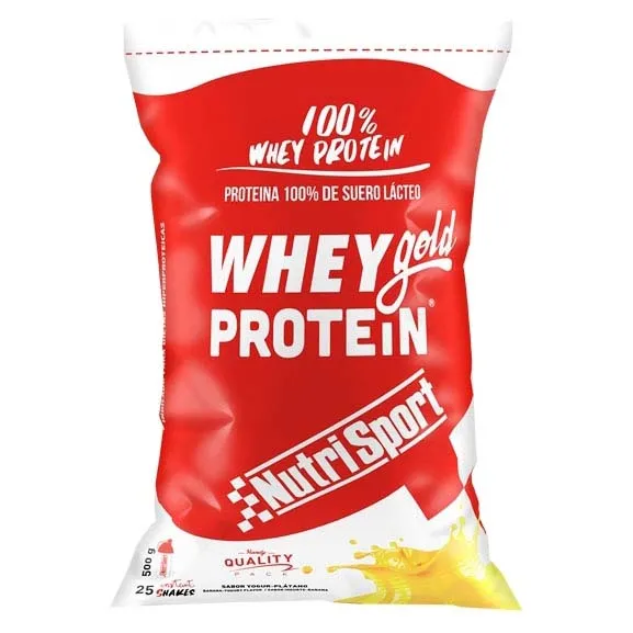 NutriSport Gold Myseprotein Banan 500g, Red, One Size