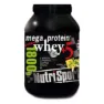 NutriSport Mega Myseprotein Vanilje 1.8kg, Black, One Size