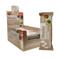 NutriSport Nude Energibar Boks Eple Og Nøtter 45g 24 Enheter NutriSport Nude Energibar Boks Eple Og Nøtter 45g 24 Enheter