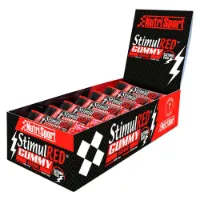 NutriSport Stimulred Eske Med Energibarer Med Vingummi Røde Bær 25g 28 Enheter