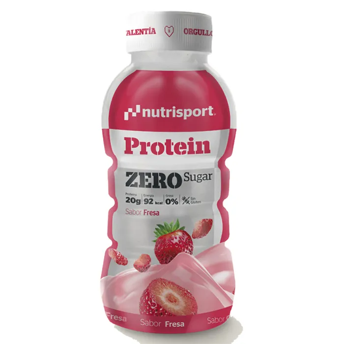NutriSport Zero Sugar Eske Med Proteindrikk Jordbær 330ml 12 Enheter, One size
