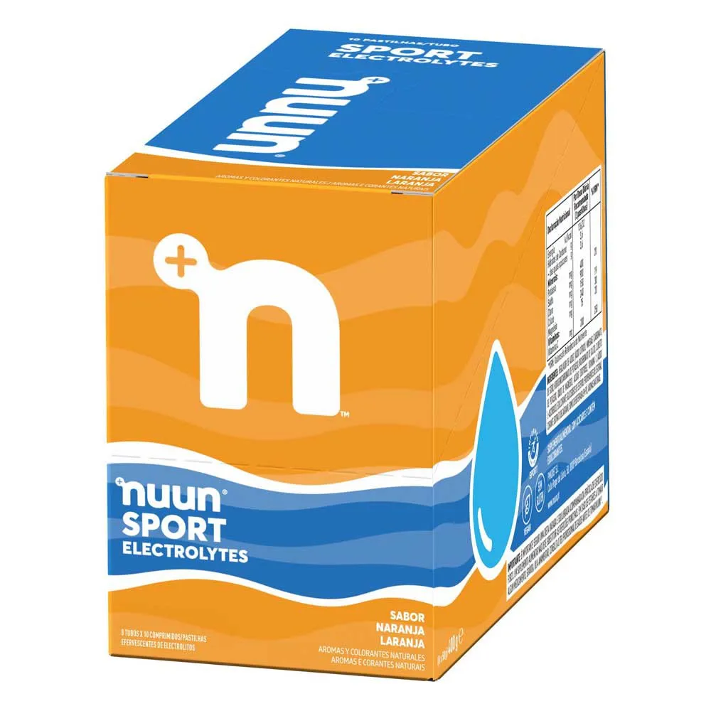 Nuun Sport Effervescent Electrolyte Tablettboks Appelsin 8 Enheter, One size