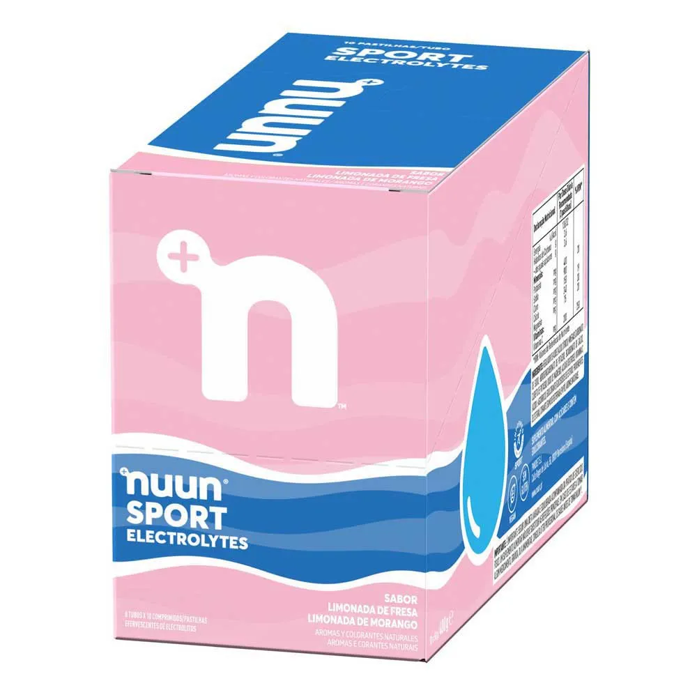 Nuun Sport Effervescent Electrolyte Tablettboks Jordbær Sitronade 8 Enheter, One size Nuun Sport Effervescent Electrolyte Tablettboks Jordbær Sitronade 8 Enheter, One size