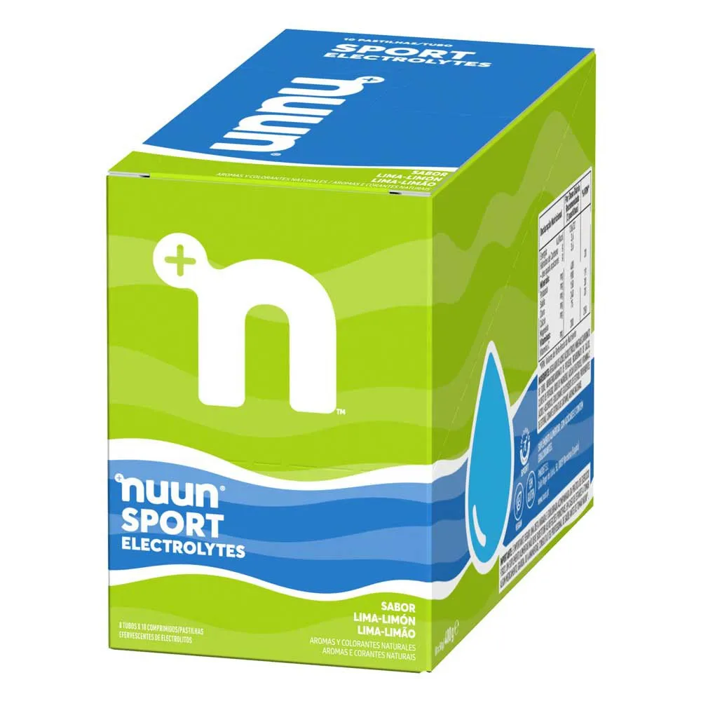Nuun Sport Effervescent Electrolyte Tablettboks Lime Og Sitron 8 Enheter, One size