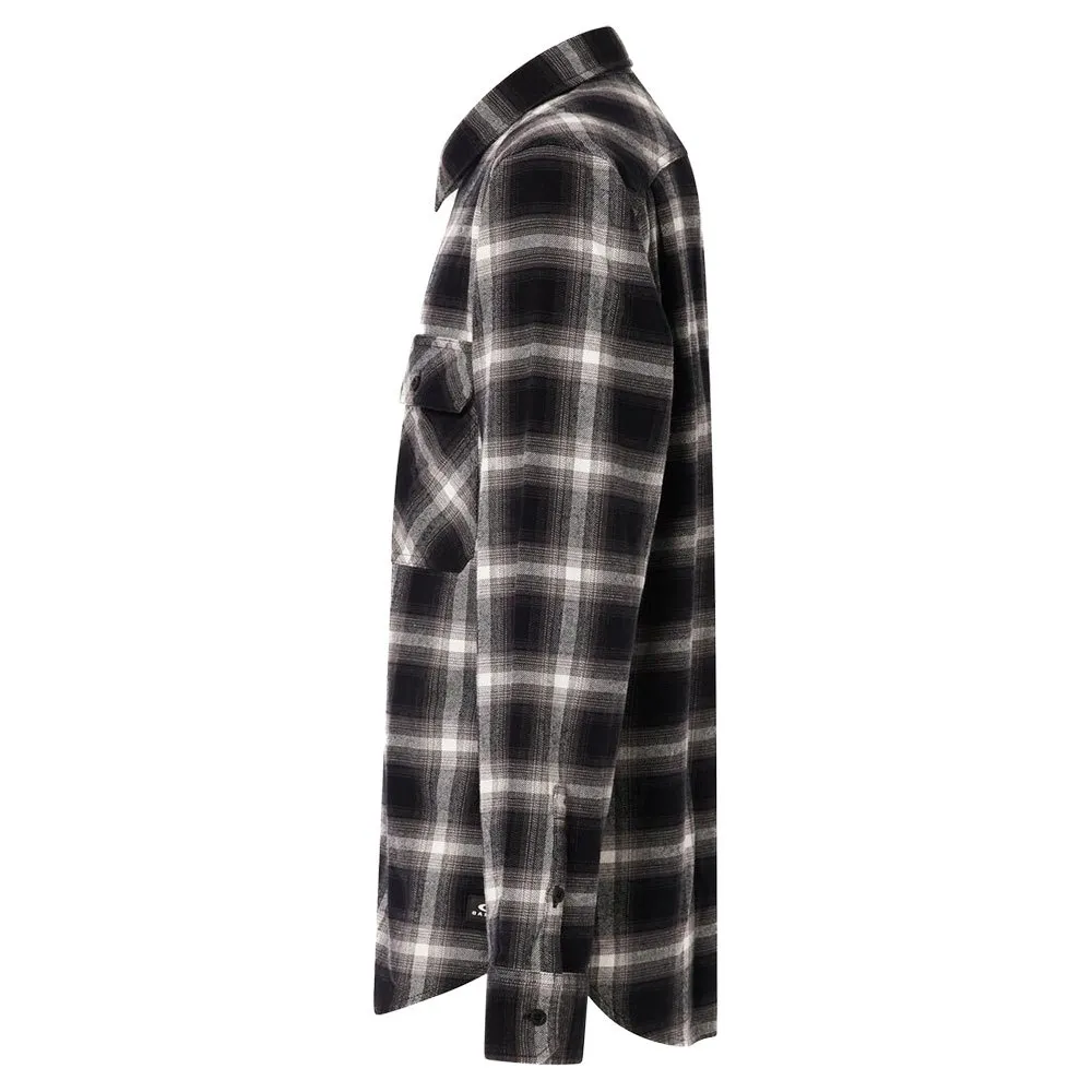 Oakley 90s Plaid Skjorte Med Lange Ermer, Grey / black check Oakley 90s Plaid Skjorte Med Lange Ermer, Grey / black check