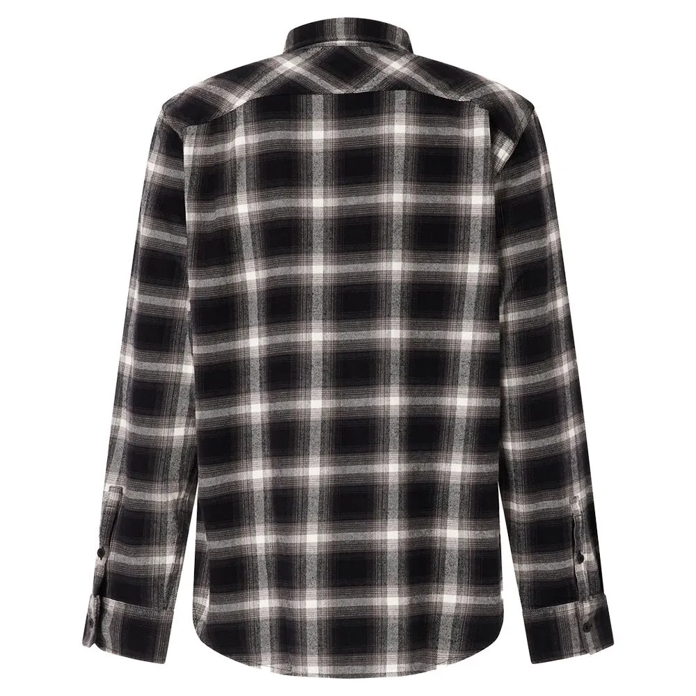 Oakley 90s Plaid Skjorte Med Lange Ermer, Grey / black check Oakley 90s Plaid Skjorte Med Lange Ermer, Grey / black check