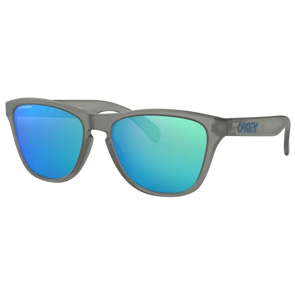 Oakley Frogskins Xs Prizm Solbriller For Barn, Matte grey ink, Prizm Sapphire/CAT3