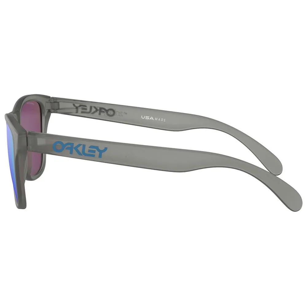Oakley Frogskins Xs Prizm Solbriller For Barn, Matte grey ink, Prizm Sapphire/CAT3