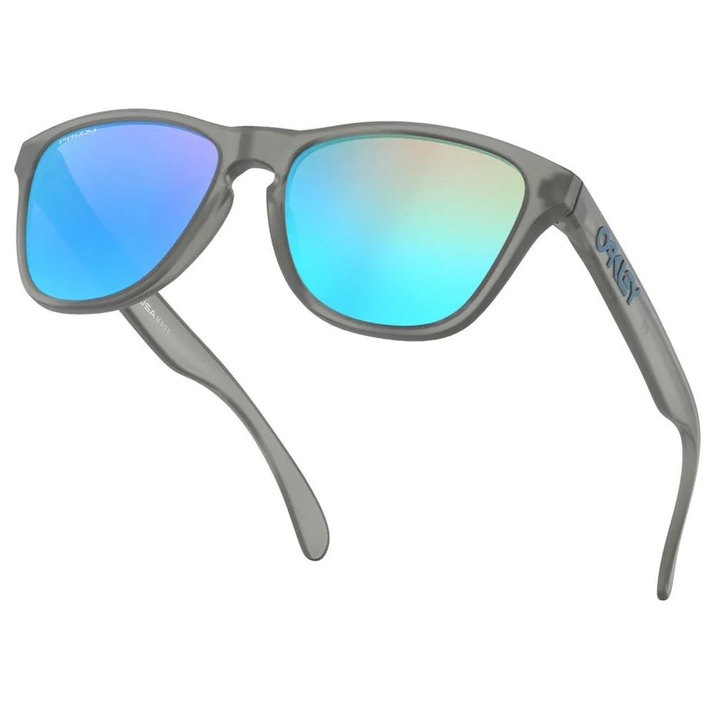 Oakley Frogskins Xs Prizm Solbriller For Barn, Matte grey ink, Prizm Sapphire/CAT3