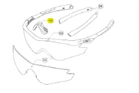 Oakley M2 FRAME nose pad Polished Oakley M2 FRAME nose pad Polished