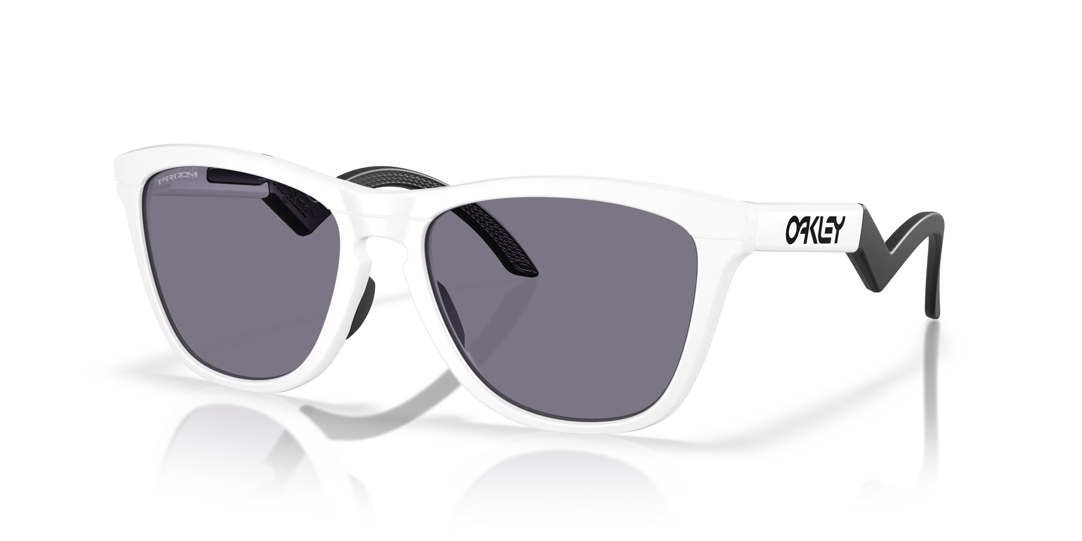 Oakley Mann Frogskins™ Hybrid Solbriller, Matte white, Prizm Grey/CAT3