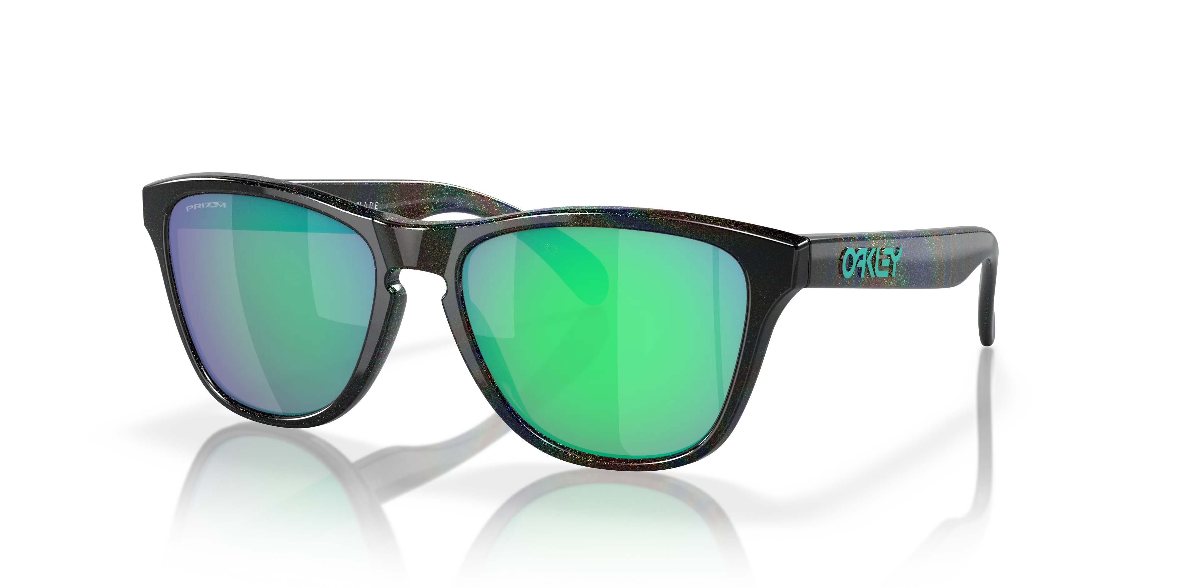 Oakley Mann Frogskins™ Xs (youth Fit) Solbriller, Dark galaxy, Prizm Jade/CAT3