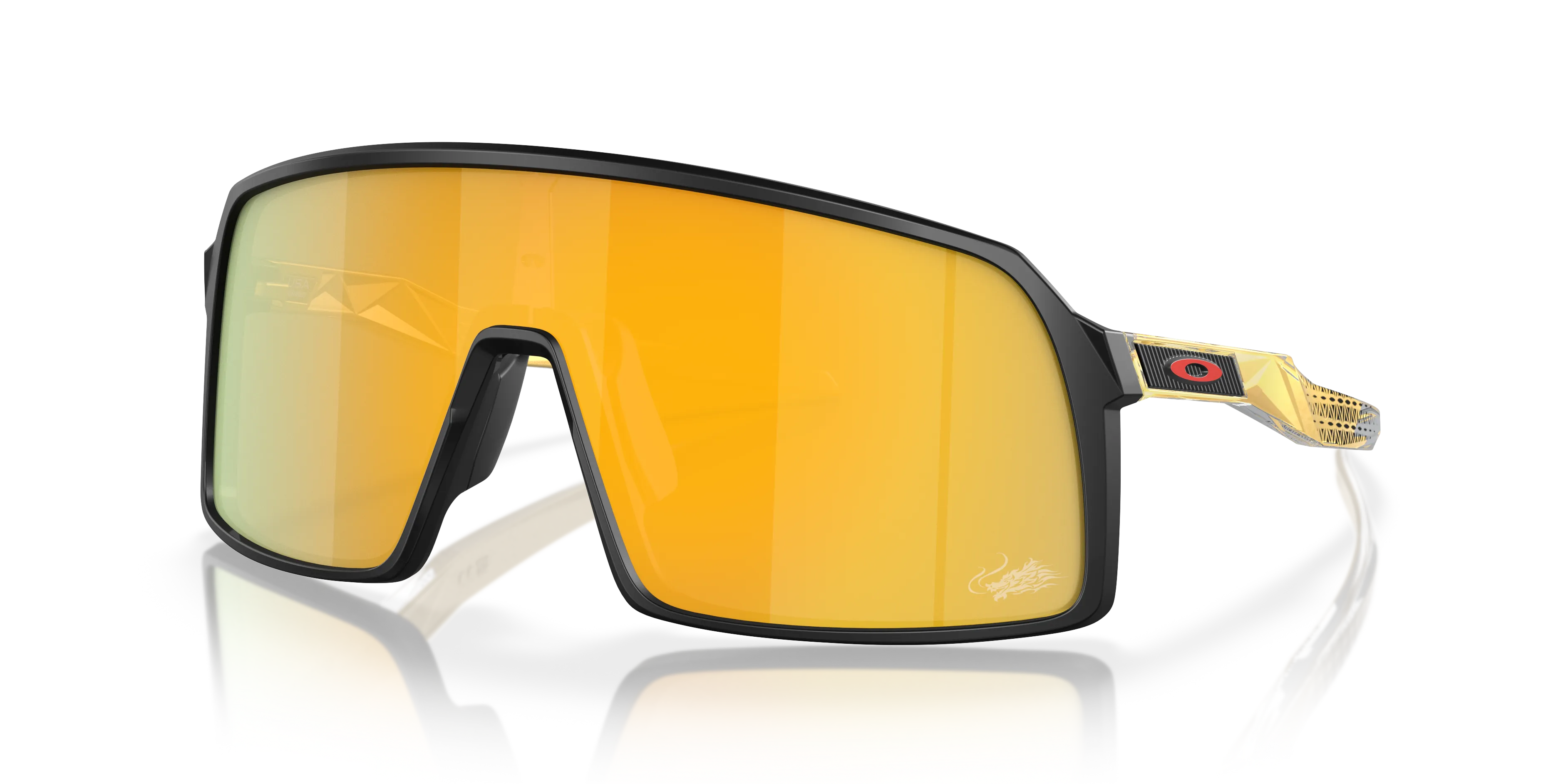 Oakley Mann Sutro Lunar New Year Collection Solbriller, Matte black, Prizm 24K Polarized/CAT3 Oakley Mann Sutro Lunar New Year Collection Solbriller, Matte black, Prizm 24K Polarized/CAT3