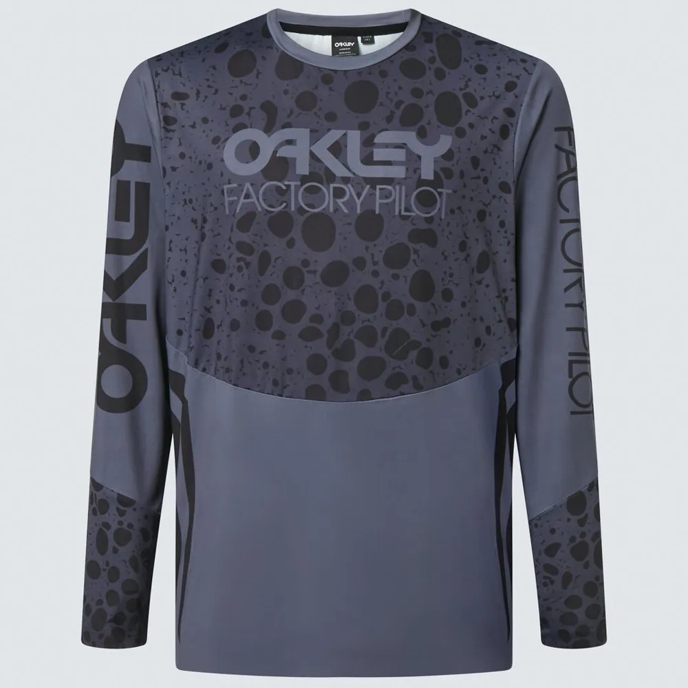 Oakley Maven Rc Langarmet Enduro-sykkeltrøye, Black frog, S