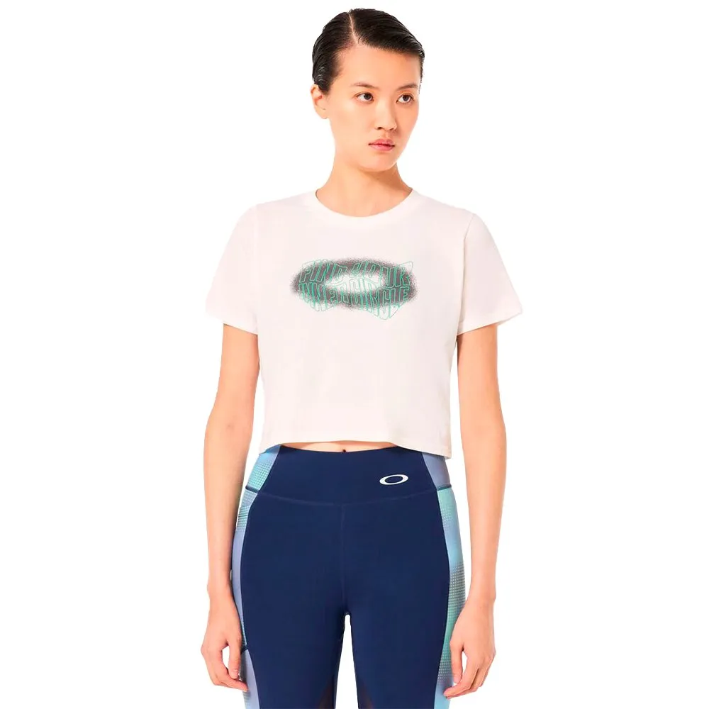 Oakley Pursuit Crop Kortarmet T-skjorte, White Oakley Pursuit Crop Kortarmet T-skjorte, White
