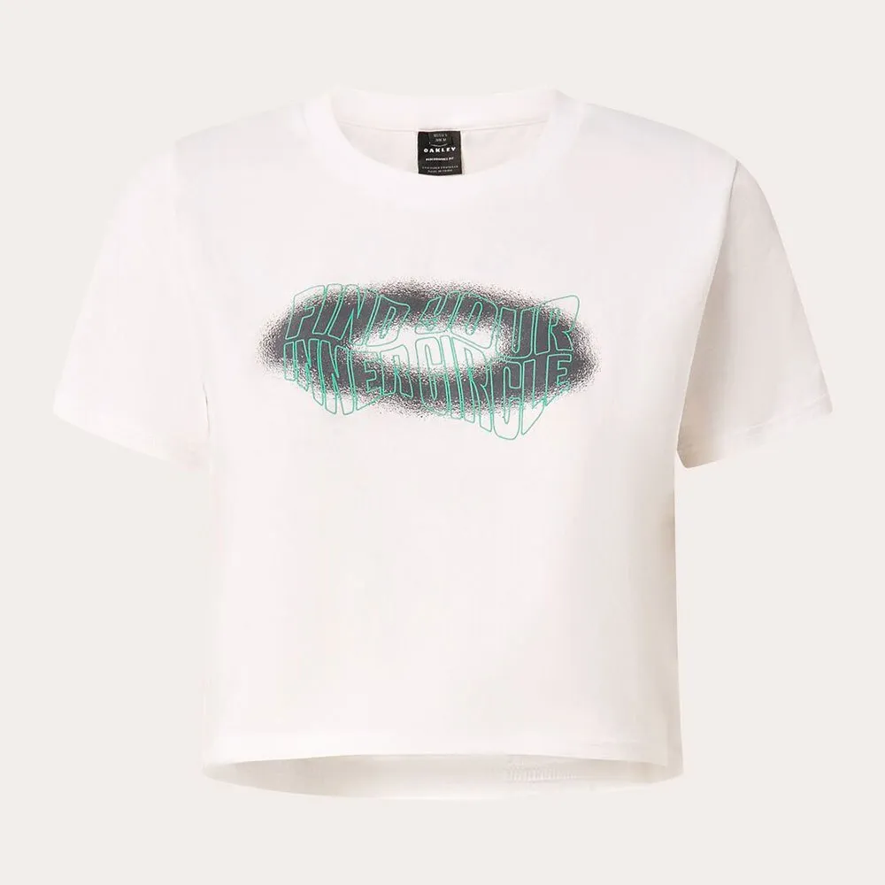 Oakley Pursuit Crop Kortarmet T-skjorte, White Oakley Pursuit Crop Kortarmet T-skjorte, White
