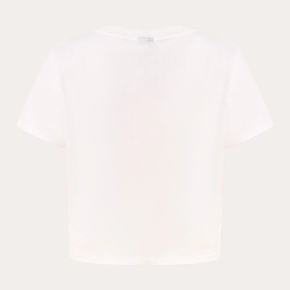 Oakley Pursuit Crop Kortarmet T-skjorte, White Oakley Pursuit Crop Kortarmet T-skjorte, White