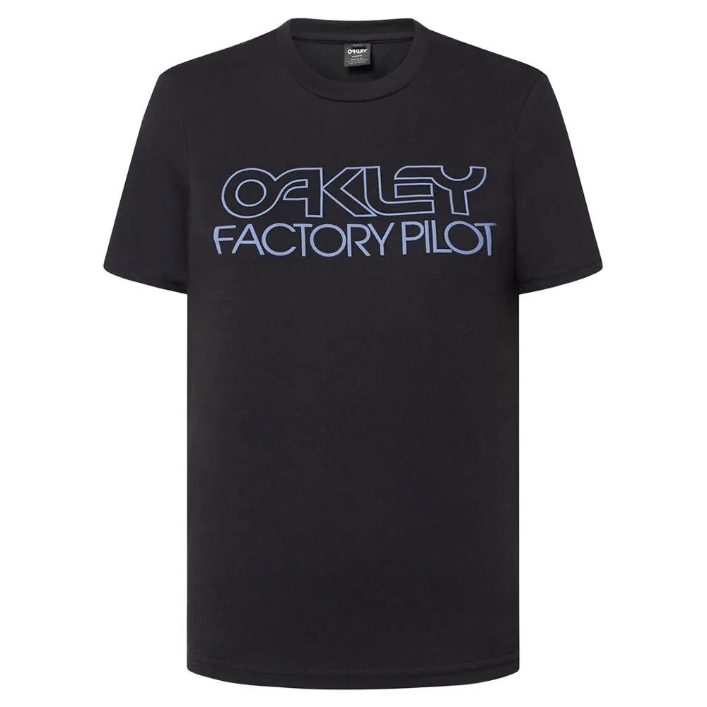 Oakley Wmns Factory Pilot Kortarmet T-skjorte, Blackout