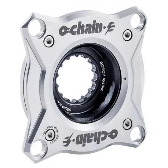 Ochain Anti Pedal Kickback E-bike Bosch Offset 52mm Bcd 104 Edderkopp, Silver, One Size