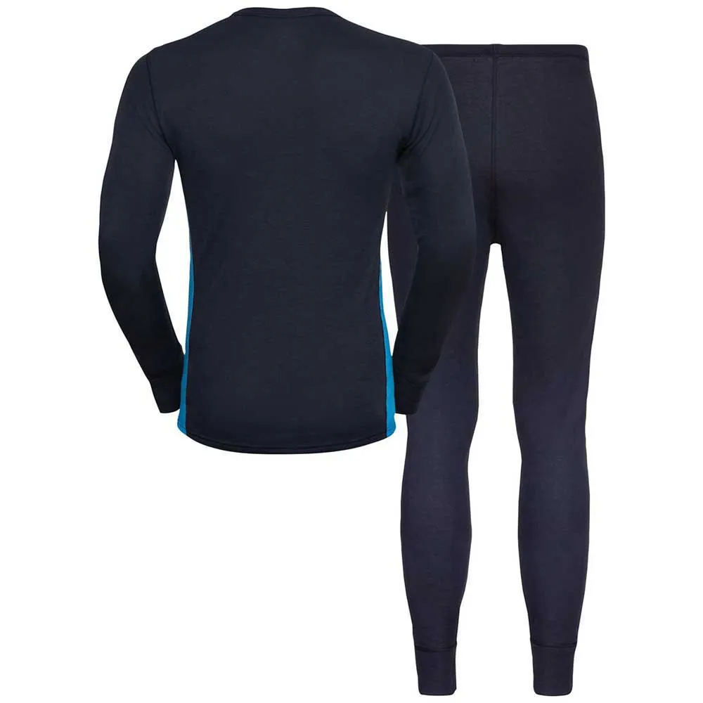 Odlo Active Warm Eco Basislagsett Refurbished, Dark sapphire / indigo bunting