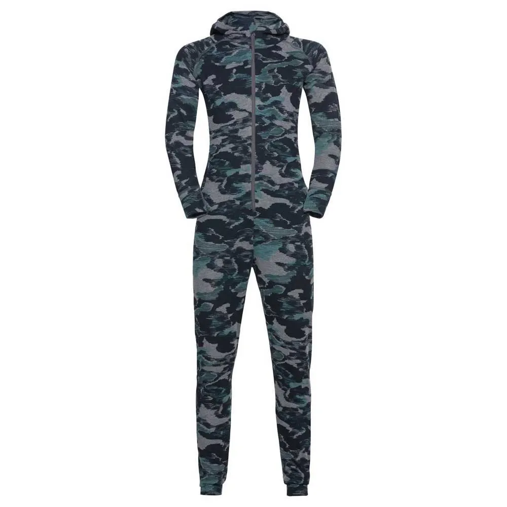 Odlo Active Warm Eco Basislagsett, Steel grey melange / jaded, 24MON
