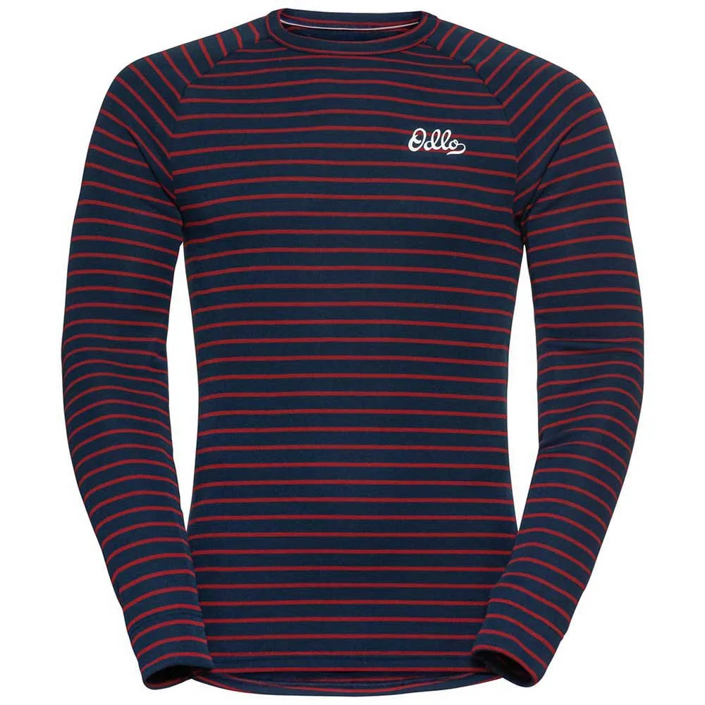 Odlo Active Warm Originals Eco Langarmet Baselag, Dark sapphire / sundried tomato