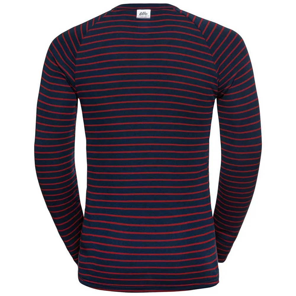 Odlo Active Warm Originals Eco Langarmet Baselag, Dark sapphire / sundried tomato