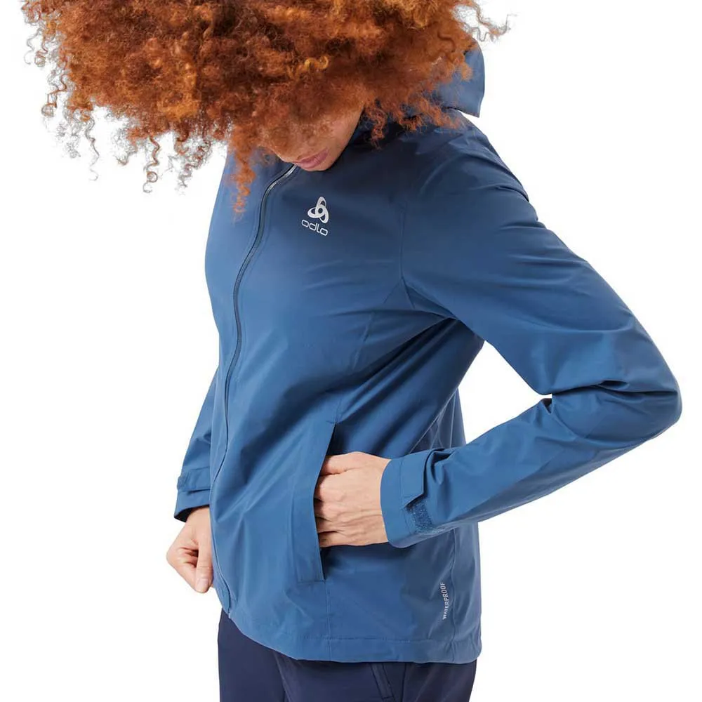 Odlo Aegis 2.5l Waterproof Jakke, Blue wing teal