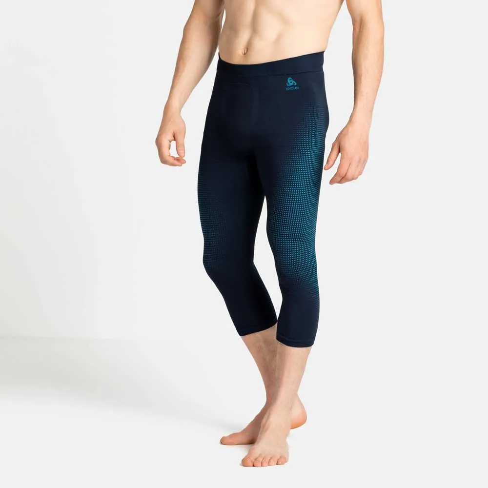 Odlo Bottom Performance Warm Eco Baselagbukser, Dark sapphire / stunning blue