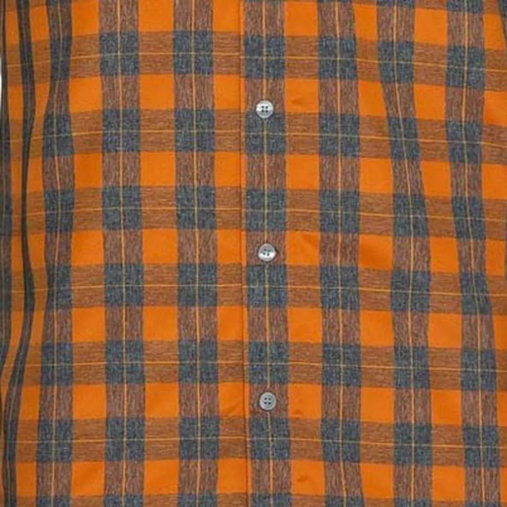 Odlo Chemise Mc Mythen Kortarmet Skjorte, Marmalade / grey melange