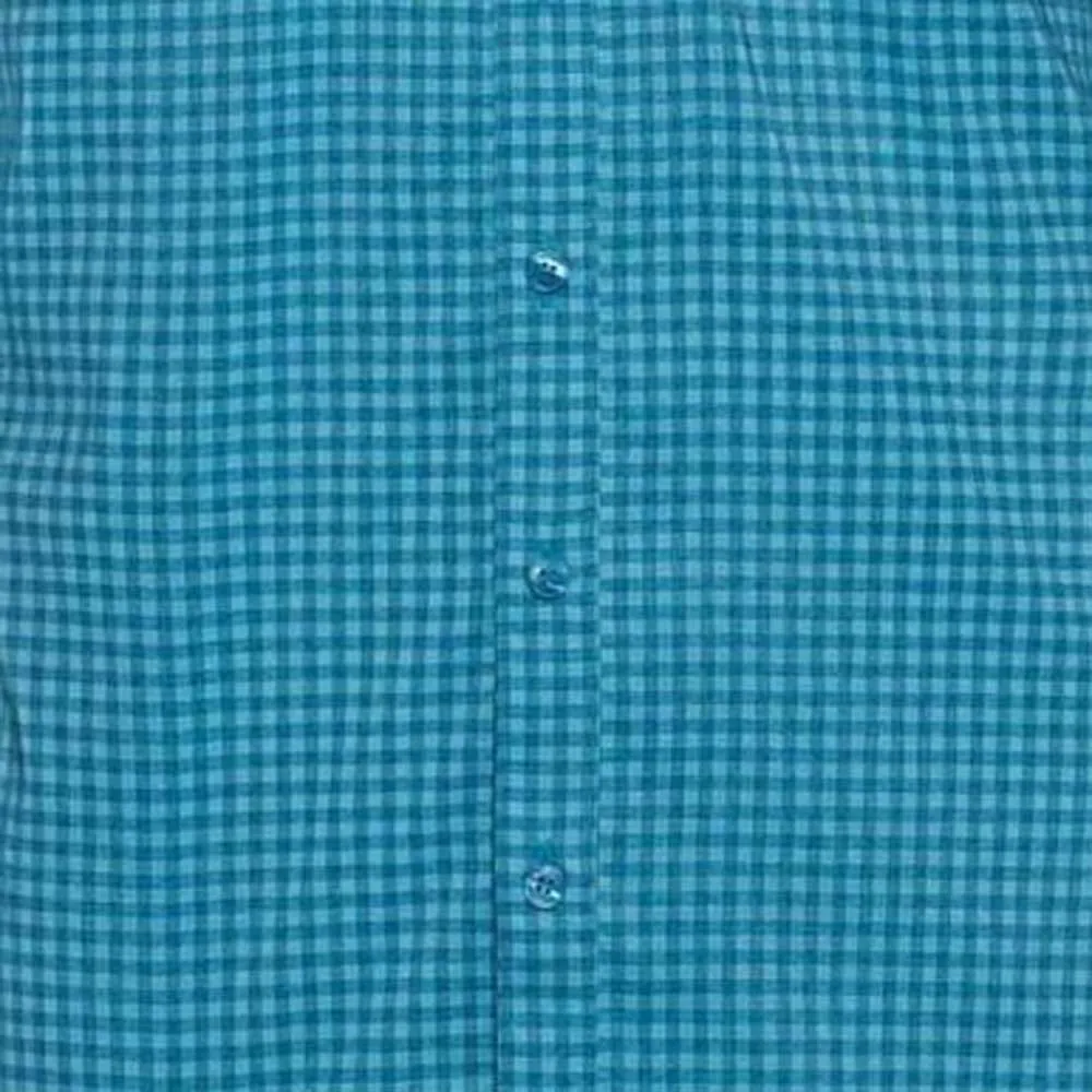 Odlo Chemise Mc Nikko Check Kortarmet Skjorte, Mykonos blue / horizon blue
