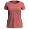 Odlo Concord Element Kortarmet T-skjorte, Lantana / hot coral / stripes