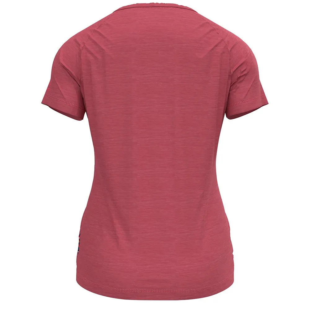 Odlo Concord Mountain Kortarmet T-skjorte, Holly berry melange Odlo Concord Mountain Kortarmet T-skjorte, Holly berry melange
