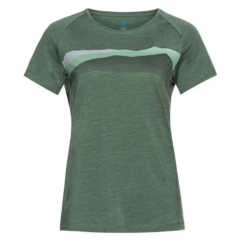 Odlo Concord Seasonal Print Kortarmet T-skjorte, Myrtle melange Odlo Concord Seasonal Print Kortarmet T-skjorte, Myrtle melange
