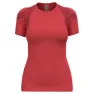 Odlo Crew Active Spine Kortarmet T-skjorte female, Cayenne