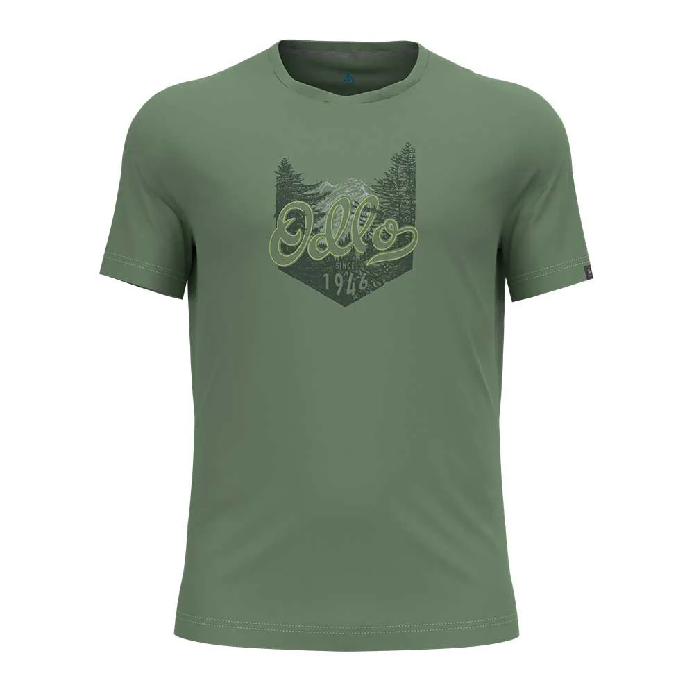 Odlo Crew Nikko Logo Kortarmet T-skjorte, Loden frost Odlo Crew Nikko Logo Kortarmet T-skjorte, Loden frost