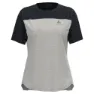 Odlo Crew X-alp Linencool Kortarmet T-skjorte female, Grey melange / black melange