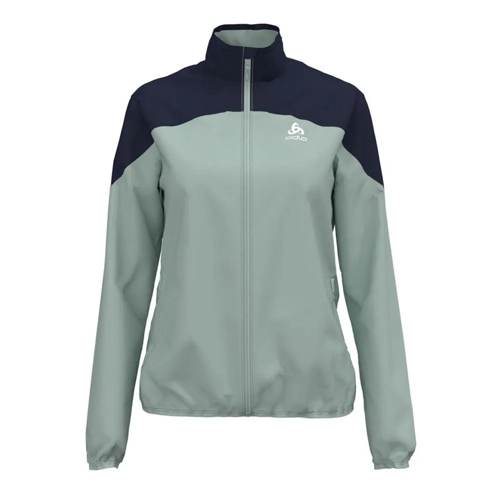 Odlo Element Light Jakke female, Surf spray / diving navy