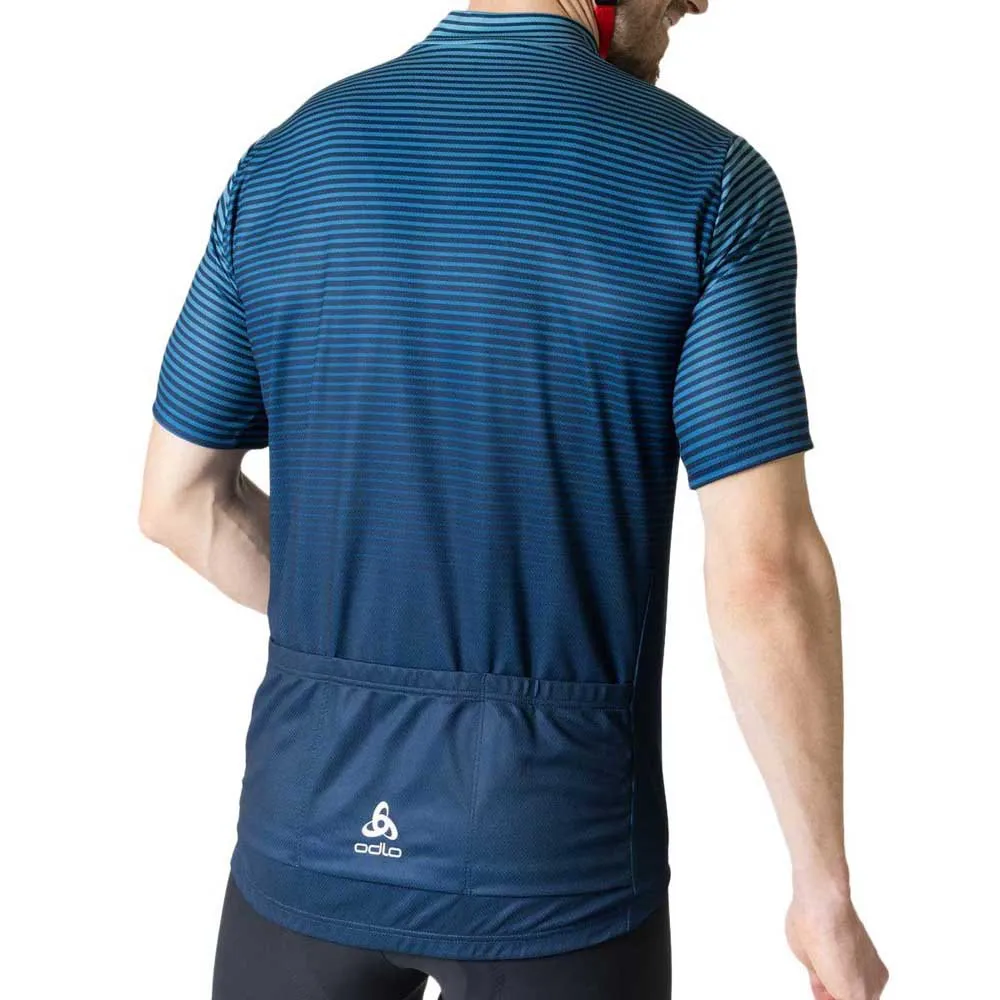 Odlo Essential 411952 Kort Ermet Trøye, Porcelain / blue wing teal, S